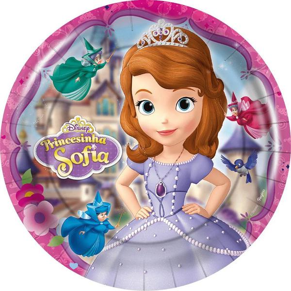 PRATO PAPEL 18CM REDONDO SOFIA 12UN REGINA