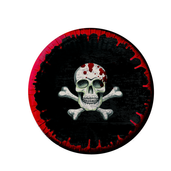 PRATO PETISQUEIRA HELP HALLOWEEN 18CM C/8 UN CROMUS