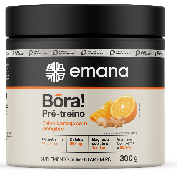 PRE TREINO BORA GENGIBRE 300G EMANA