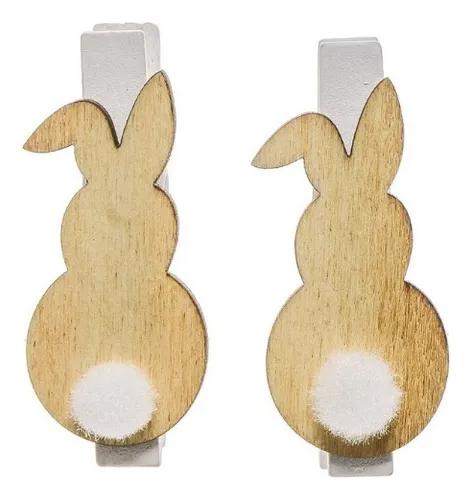 PRENDEDOR COELHOS CLR C/6 UN CROMUS