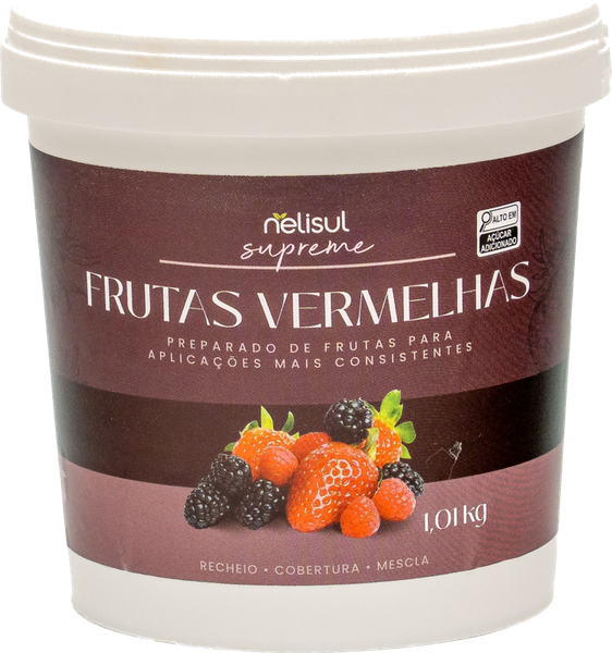 PREPARADO DE FRUTAS VERMELHAS POTE 1,010KG NELISUL