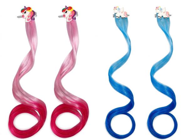 PRESILHA UNICORNIO MECHAS COLORIDAS 02UN PONTO DAS FESTAS