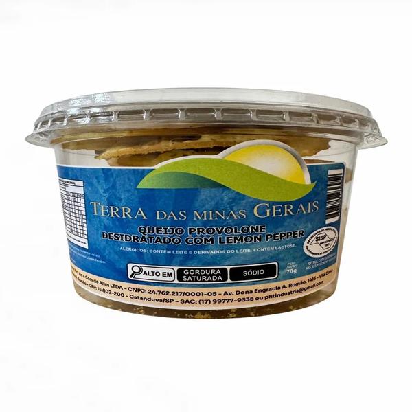QUEIJO PROVOLONE DESIDRATADO LEMON PEPPER 70G TERRA DAS MINAS