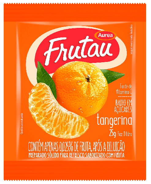 REFRESCO FRUTAU TANGERINA 25G AUREA