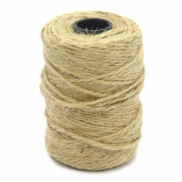 ROLO FIO DE JUTA NATURAL 10/2 50MTS UN HALLEY