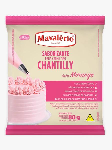 SABORIZANTE CHANTILLY MORANGO 80G MAVALERIO