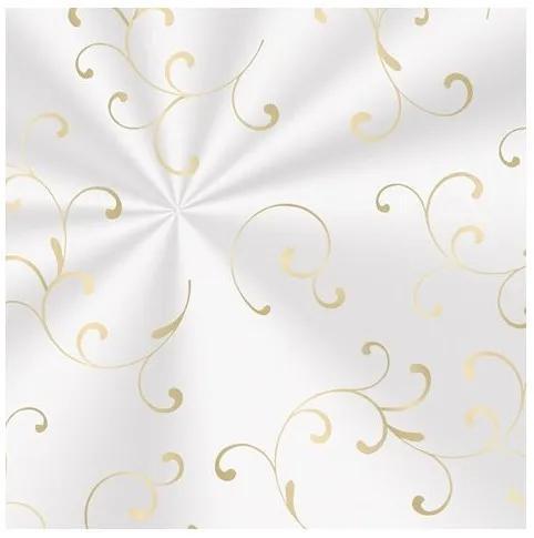 SACO CESTA 45X59CM TRANSPARENTE ARABESQUE OURO UN CROMUS