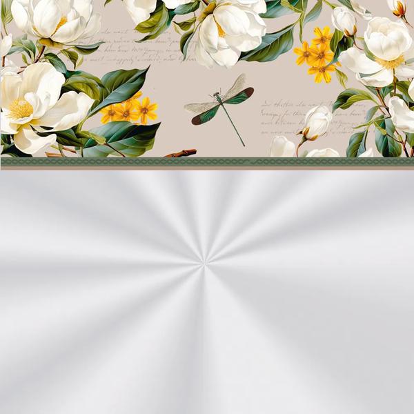 SACO CESTA 60X75CM TRANSPARENTE BARRADO VALENTINA UN CROMUS