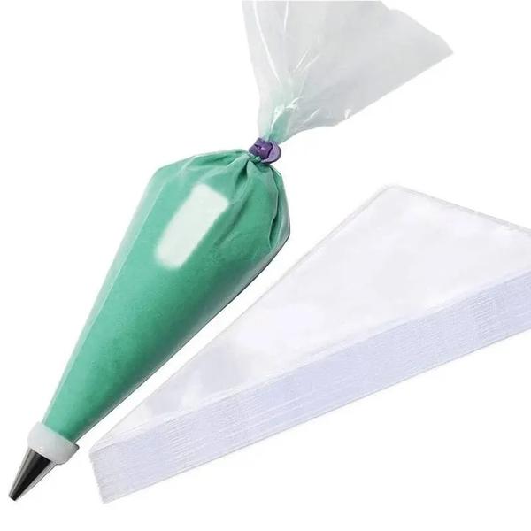 SACO DE CONFEITAR EM NYLON G COM 50UN CONFEITUDO