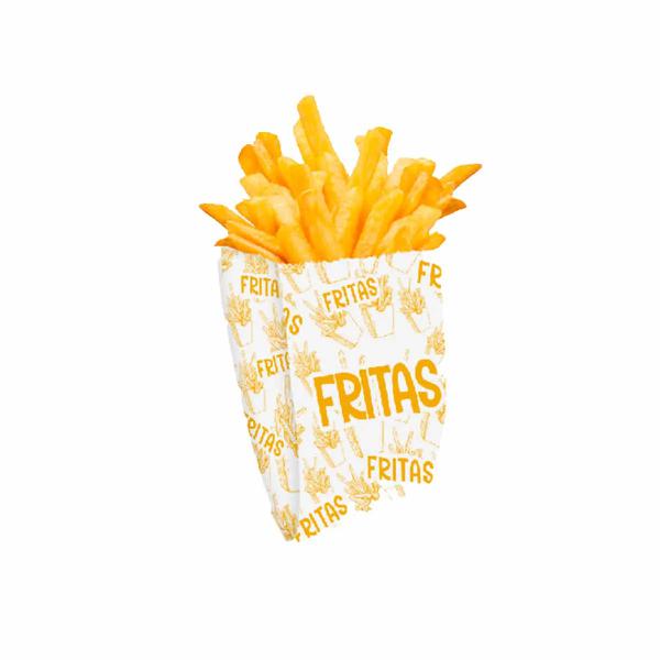 SACO DE PAPEL FUNDO RETO FRITAS FOOD SERVICE 100UN FESTCOLOR