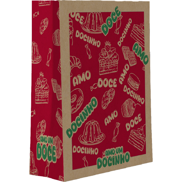 SACO DE PAPEL P AMO DOCE FOOD SERVICE 50UN FESTCOLOR