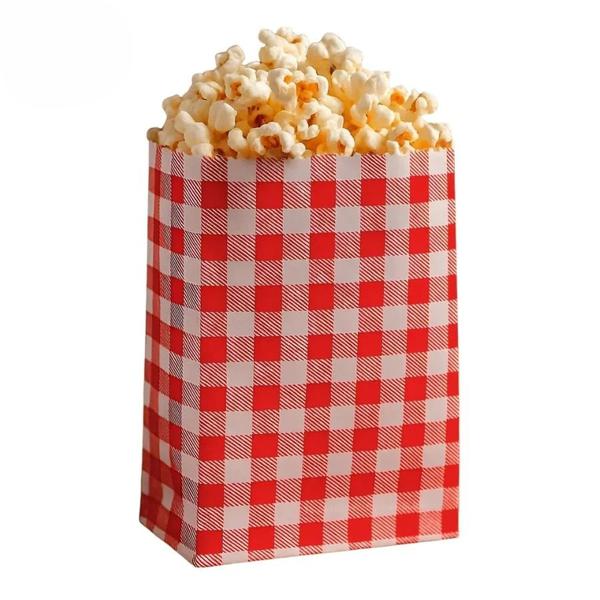 SACO DE PAPEL XADREZ JUNINO VERMELHO 14X8CM 50UN SILVER