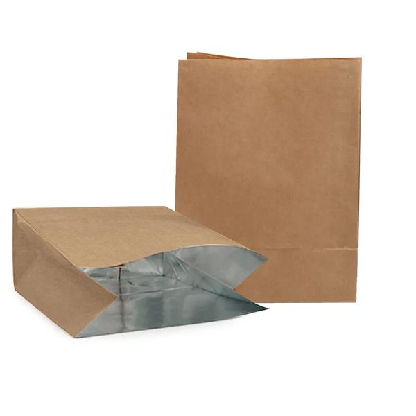 SACO PAPEL KRAFT DELIVERY LAMINADO M 28,5X24X12CM 10UN CROMUS