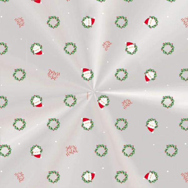 SACO PARA PANETONE ARCO NATAL C/VS GUIRLANDA 12X12X12CM 100G CROMUS