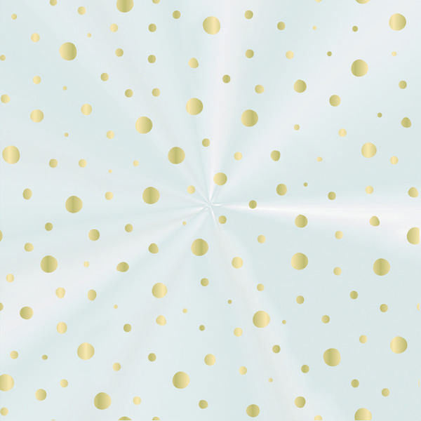 SACO TRANSPARENTE 10X14CM DOTS OURO 100UN CROMUS