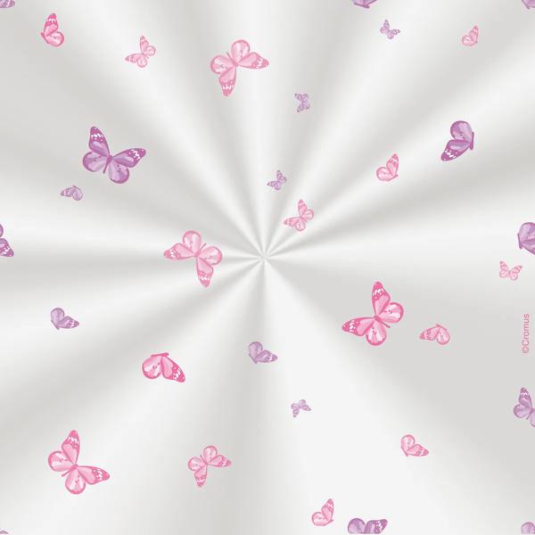 SACO TRANSPARENTE 15X22CM BORBOLETA LILAS 100UN CROMUS