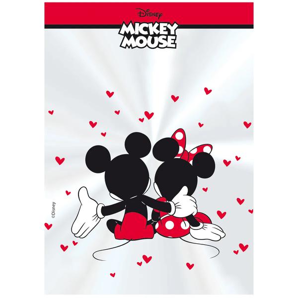 SACO TRANSPARENTE 15X22CM MICKEY E MINNIE REGIST C/50UN CROMUS
