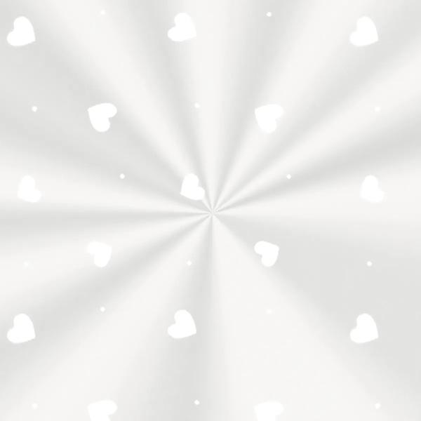 SACO TRANSPARENTE 15X29CM LOVE BRANCO 100UN CROMUS