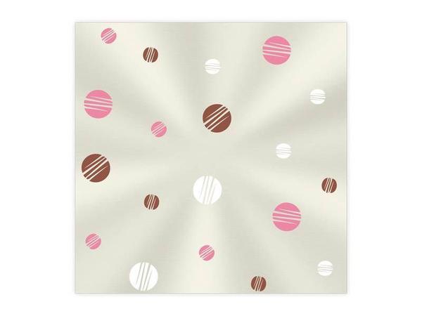 SACO TRANSPARENTE 20X29CM BOLAS ROSA MARROM 50UN REGINA