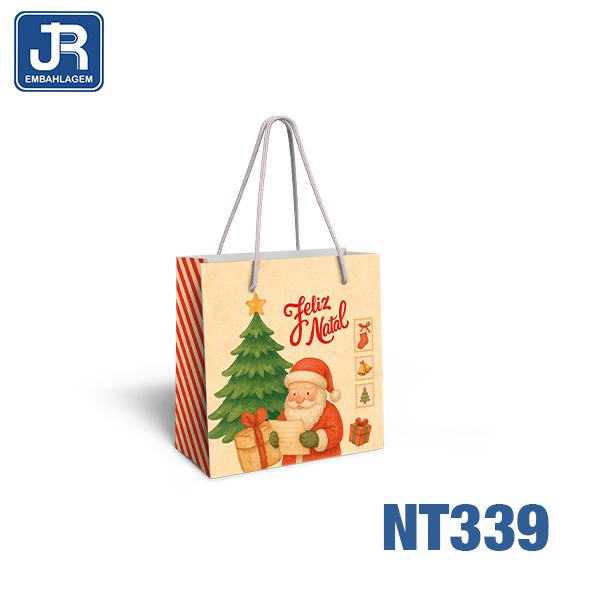 SACOLA  20X10X20CM UN QUERIDO NOEL JR EMBALAGENS