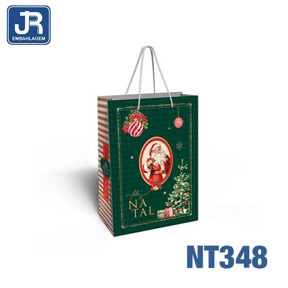 SACOLA  26X15X35CM UN CONTO DE NATAL JR EMBALAGENS