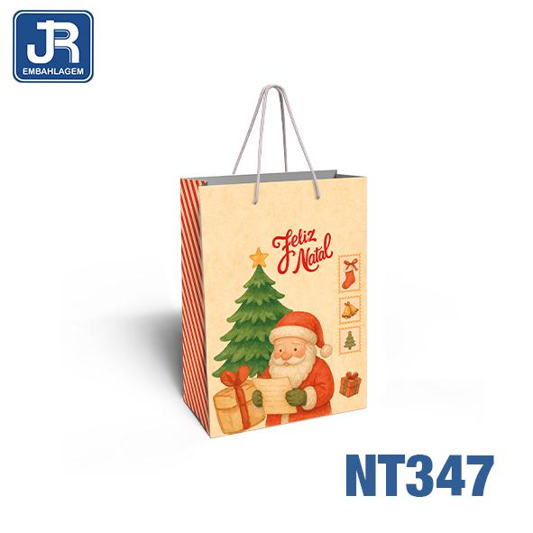 SACOLA  26X15X35CM UN QUERIDO NOEL JR EMBALAGENS
