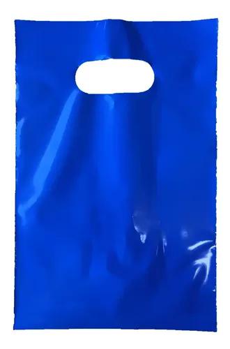 SACOLA ALCA VAZADA 20X30CM AZUL 50UN PP PLAST