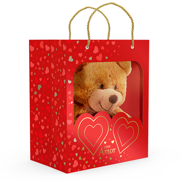 SACOLA COM VISOR AMOR CLASSICO UN IDEIA