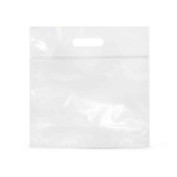 SACOLA LAM C/ZIPER 32X24X6 SANF TRANPARENTE UN CROMUS
