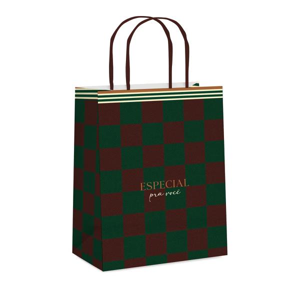 SACOLA LAMINADA 21,5X15X8CM CLUB UN CROMUS