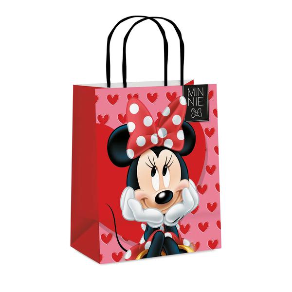 SACOLA LAMINADA 21,5X15X8CM MINNIE LOVE UN CROMUS
