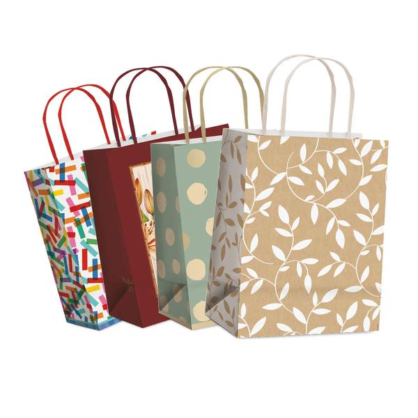SACOLA LAMINADA 26X19,5X9,5CM SORTIDA M UN CROMUS