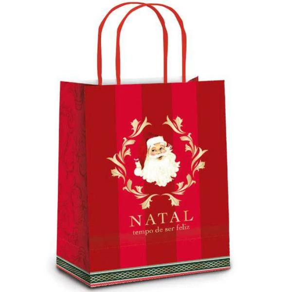 SACOLA LAMINADA 32X26,5X13CM NOEL VITORIANO G UN CROMUS