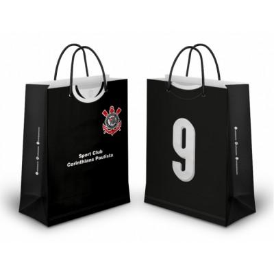 SACOLA M 24X10X32CM TIMES CORINTHIANS UN