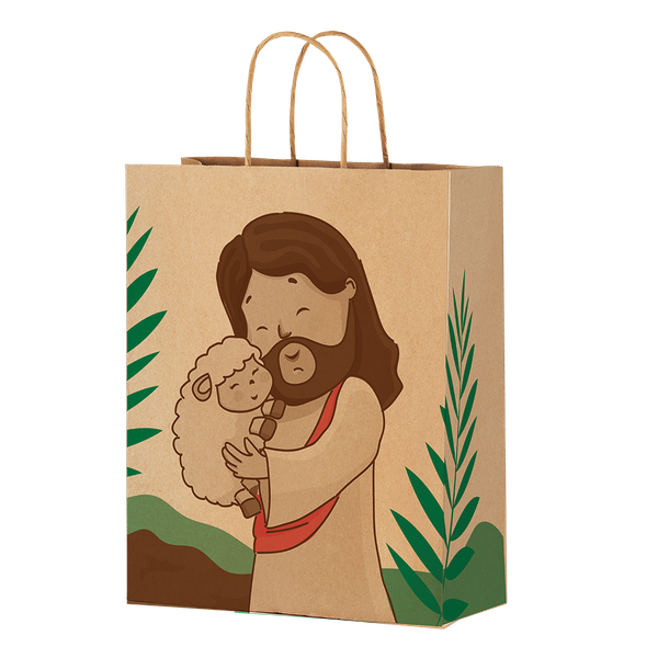 SACOLA M 29X24X12CM PASCOA JESUS UN FESTCOLOR