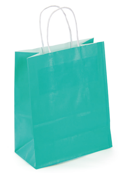 SACOLA PAPEL 10X10X4CM TIFFANY UN LUCKY FEST