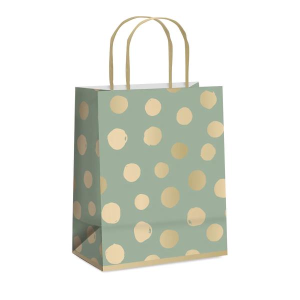 SACOLA PAPEL 21,5X15X8CM BIG BALL SALVIA UN CROMUS