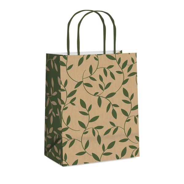 SACOLA PAPEL 21,5X15X8CM TERRAZZO VERDE DEC. P UN CROMUS