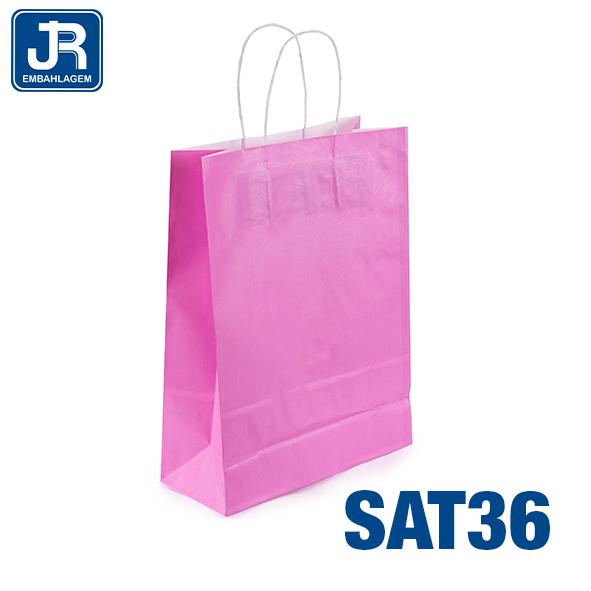 SACOLA PAPEL 23X32X10CM ROSA BEBE UN JR
