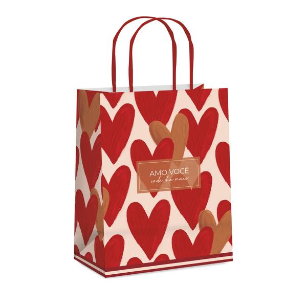 SACOLA PAPEL 32X26,5X13CM SEASON LOVE G UN CROMUS