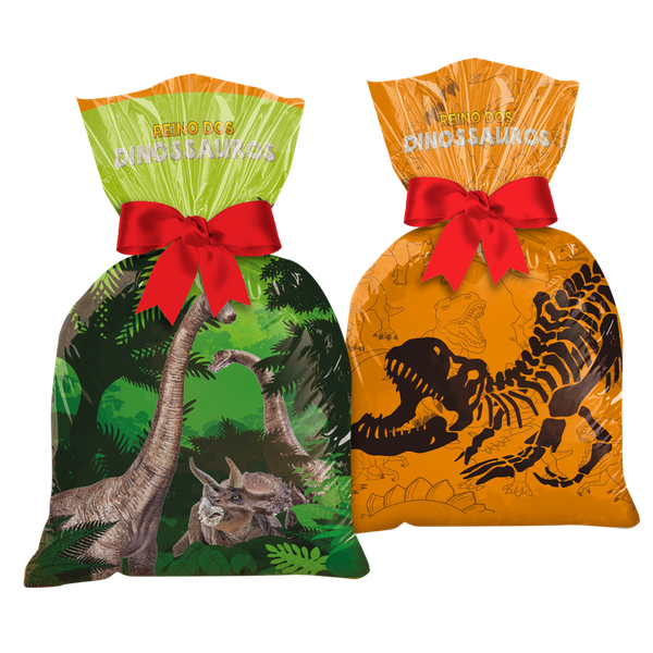 SACOLA PLASTICA DINOSSAURO 12UN REGINA