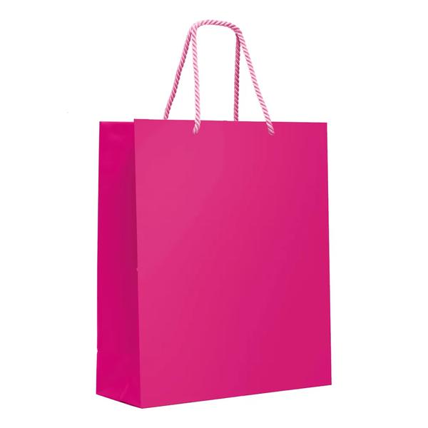 SACOLA PREMIUM PINK CORE P 23X19X10CM UN CROMUS