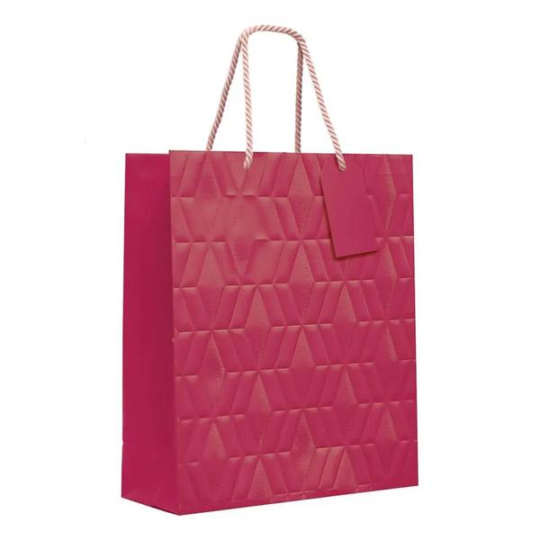 SACOLA PREMIUM RELEVO MARSALA M 26X31X10CM UN CROMUS