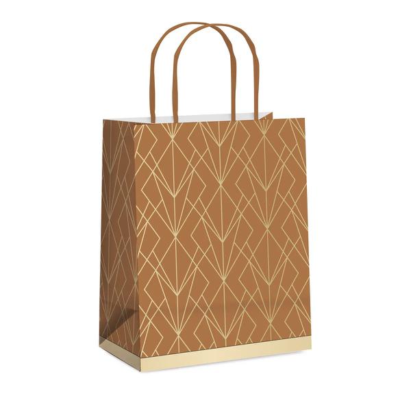 SACOLA STIL 21,5X15X8CM CARAMEL UN CROMUS