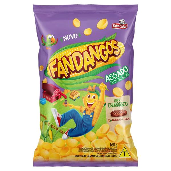 SALGADINHO FANDANGOS CHURRASCO 160G ELMA CHIPS