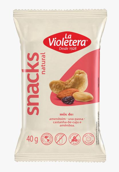 SNACK MIX NATURAL 40G LA VIOLETERA