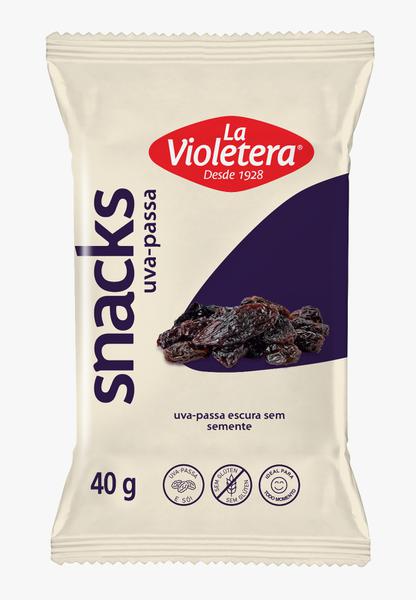 SNACK UVA PASSA ESCURA 40G LA VIOLETERA