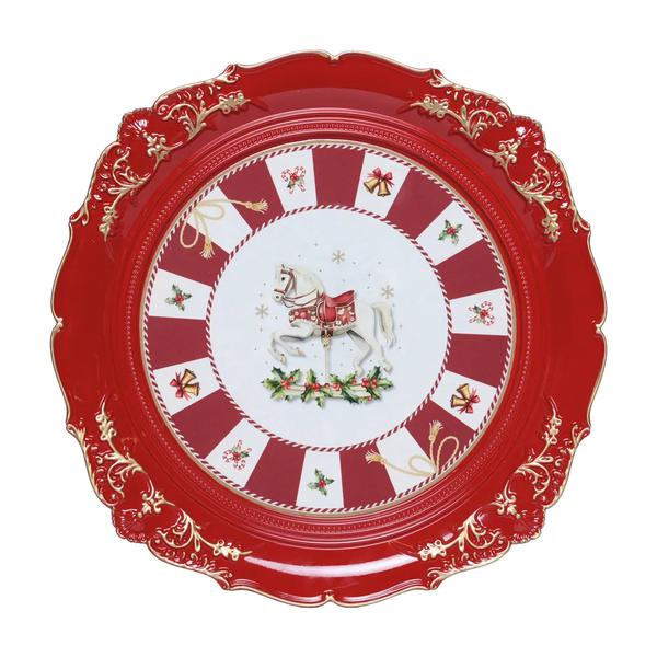 SOUSPLAT C/BORDA IMPERIAL E CAVALO CLR 34CMX2CM UN CROMUS