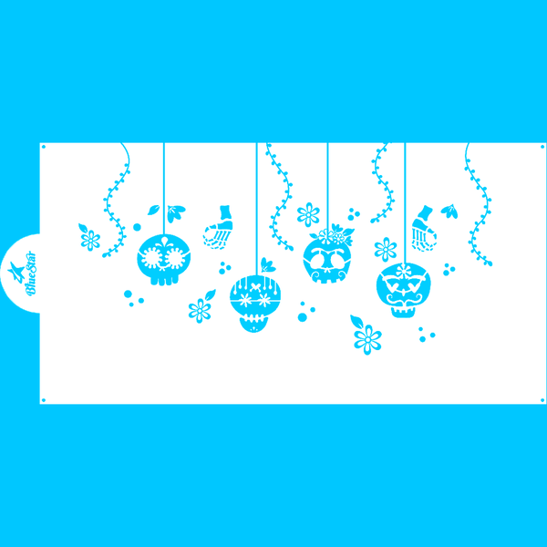 STENCIL HALLOWEEN LOS MUERTOS UN BLUESTAR