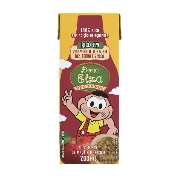 SUCO DE MACA E MARACUJA 200ML DONA ELZA